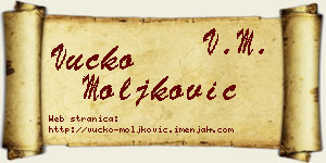 Vučko Moljković vizit kartica